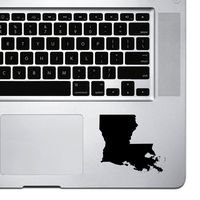 StickAny Palm Series Louisiana LA Sticker for MacBook Pro, Chromebook, and Laptops (Black)