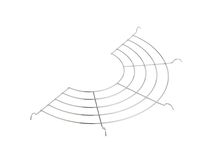 Helen's Asian Kitchen 97127 Fits 12-Inch Pans Tempura Cooling Rack, 3-Inches x 10.75-Inches, Silver