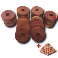 Cedar Blocks for Clothes Storage - 30 Closet Hanger Rings with Bonus 25 Cedar Balls, Moth Repellant for Clothes. Premium Quality USA Wood Protects Clothing with Natural All-Natural Family Safe Choice.