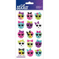 Sticko Stickers-Girly Skulls