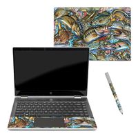 Mightyskins Skin Compatible with Hp Pavilion X360 14" (2018) - Action Fish Puzzle | Protective, Durable, and Unique Vinyl Decal Wrap Cover | Easy to Apply, Remove, and Change Styles | Made in The USA