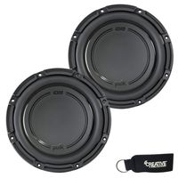 Polk Audio -Two DB1042SVC 10" Single 4-Ohm Voice Coil Subwoofers, Bundle - Marine Certified