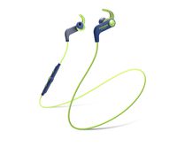 BT190iB Wireless Bluetooth Earbuds, in-line Microphone, Volume Control and Touch Remote, Sweat Resistant, Blue and Green