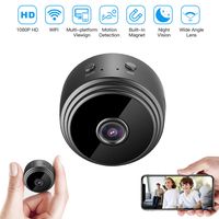 32GB Mini HD 1080P Wireless Hidden Camera,Home WiFi Remote Security Cameras,Smart Motion Detection,Instant Push Notifications, Remote Playback,Magnetic Feature,Night Vision Spy Camera,by HZTCAM