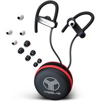 TREBLAB XR800 Bluetooth Headphones, Best Wireless Earbuds For Sports, Running Or Gym Workouts. 2018 Best Model. IPX7 Waterproof, Sweatproof, Secure-Fit. Noise-Cancelling Earphones w/ Mic (White)