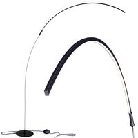 Brightech Sparq - Hanging, LED Arc Floor Lamp - Over the Couch, Contemporary Standing Lamp - Modern, Dimmable Light Arching From Behind the Sofa - Living Room & Office Pole Lamp