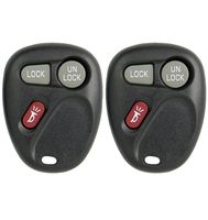Keyless2Go Keyless Entry Car Key Fob Replacement for Vehicles That Use 3 Button KOBLEAR1XT 15042968 Remote, Self-programming - 2 Pack