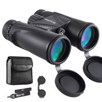 Eyeskey Hunting Binoculars for Adults | Lightweight and Compact | Fully Multi-Coated Bright Images | Waterproof Fog Proof | Roof Prism Binos for Hunters Nature Whale Watching (Black-10X42)