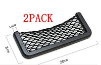 Lsgoodcare 2Pack Car Truck Bigger Storage Tuck Net String Bag Phone Holder Ticket Pocket Organizer Which Can Accommodate iPhone 6