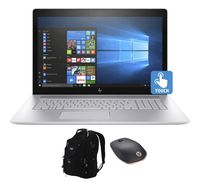HP Envy - 17t Home and Business Laptop (Intel i7-10510U 4-Core, 32GB RAM, 2TB PCIe SSD, 17.3" Touch Full HD (1920x1080), NVIDIA GeForce MX250, Win 10 Pro) with HP Z5000 Mouse, ME2 Backpack
