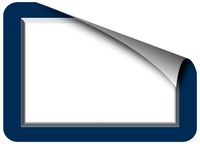 Fodeez Frames Adhesive Display Frames 4 x 6 Pack of 5 Navy Beveled