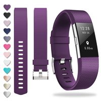 ZEROFIRE Compatible for Fitbit Charge 2, Replacement Adjustable Sport Bands for Charge 2 Heart Rate Fitness Wristbands, Women Men, Small and Large