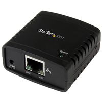 StarTech.com 10/100Mbps Ethernet to USB 2.0 Network Print Server - Windows 10 - LPR - LAN USB Print Server Adapter (PM1115U2)