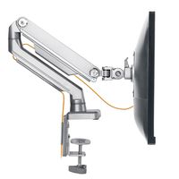 EleTab Single Monitor Desk Mount - Height Adjustable Single Monitor Stand Articulating Full Motion Swivel VESA Arm Fits for Computer Screen 17 to 32 inches, Hold up to 17.6 lbs