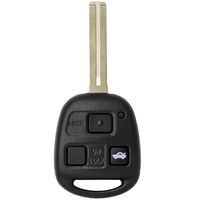 Keyless2Go New Uncut Keyless Remote Combo Flip Key Fob with Short Blade for Vehicles That Use FCC HYQ1512V