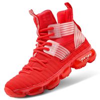 WETIKE Boys Shoes Air-Cushion Basketball Culture Shoes for Boys Durable Girls Basketball Shoes Comfortable Casual Fashion Sneakers for Boys Non-Slip Kids Sneakers Boys Tennis Shoes Size 11 Red