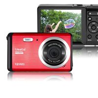 Mini Digital Camera,Vmotal 2.8 inch LCD HD Digital Camera Kids Childrens Teens Beginners Point and Shoot Rechargeable Cameras Video Camera Digital Students Cameras Red-Travel Holiday Birthday Gift