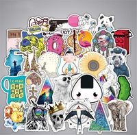 Tmrow 100 Pieces Waterproof Vinyl Stickers for Personalize Laptop, Car, Helmet, Skateboard, Luggage Graffiti Decals