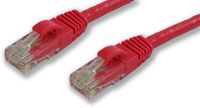 Lynn Electronics ECAT5-4PR-10RDB 10-Feet Red Booted Patch Cable, 5-Pack