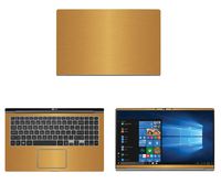 Decalrus - Protective Decal for LG Gram 15Z990 (15.6" Screen) Laptop Gold Texture Brushed Aluminum Skin case Cover wrap BAlgGram_15z990Gold