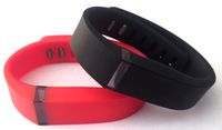 Small 1pc Real Red 1pc Black Band for Fitbit FLEX Only With Clasps Replacement /No tracker/