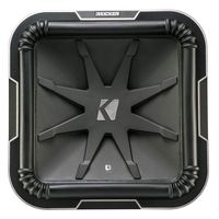 Kicker L715 Q-Class 15-Inch (38cm) Square Subwoofer, Dual Voice Coil 2-Ohm