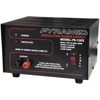 PYRAMID PS12KX Power Supply (115 Volts AC, 60Hz, 250 Watts Input, 10 Amp Constant/12 Amp Surge) Computer, Electronics