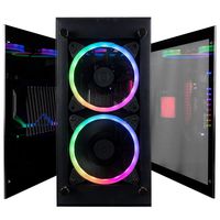 CUK Stratos Mini Gaming PC (Liquid Cooled Intel Core i7-9700F, NVIDIA GeForce RTX 2070 8GB, 32GB DDR4 RAM, 1TB NVMe SSD, 650W Gold PSU, Windows 10) Best Tiny RGB Desktop Computer for Gamers