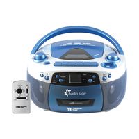 Hamilton Buhl HEC5050ULTRA Educational Boombox Home CD Player Recorder Blue