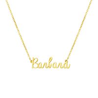 Personalized Name Necklace 18K Gold Plated New Mom Bridesmaid Gift Jewelry for Barbara