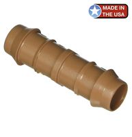 One Stop Outdoor USA Made - 10-Pack - 1/2" Inch Drip Irrigation Connectors, Barbed Coupling Fitting, Fits of 17mm.600" ID Drip Tubing
