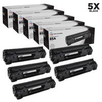 LD Compatible Toner Cartridge Replacement for HP 85A CE285A (Black, 5-Pack)