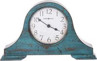 Howard Miller Tamson Mantel Clock 635-181 - Worn Teal Blue with Quartz Movement