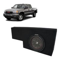 Compatible with 01-06 GMC Sierra 1500 Crew Truck Kicker CompR CWR10 Ported 10" Sub Box Enclosure - Final 2 Ohm