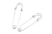 Officepal 2.76 inches Heavy Duty Safety Pins in a Box Container, Large, Extra Strong Steel Metal Spring Lock Pin Fasteners for Quilting, Blankets, Crafts, Clothing, Upholstery (50 Count)