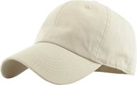 KB-LOW IVO Classic Cotton Dad Hat Adjustable Plain Cap. Polo Style Low Profile (Unstructured) (Classic) Ivory Adjustable