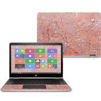 Mightyskins Skin Compatible with Hp Pavilion X360 14" (2017) - Pink Marble | Protective, Durable, and Unique Vinyl Decal Wrap Cover | Easy to Apply, Remove, and Change Styles | Made in The USA