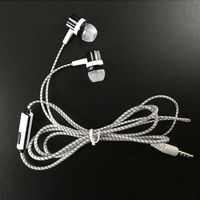Dickin 5 Colors Unisex General Stereo In-Ear Earphones Earbuds Handsfree Wired Sport Headset (Black)