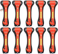 ONCHA Safety Hammer 10 Pack,Car Emergency Escape Tool 2-in-1 Family Car Window Breaker and Seatbelt Cutter,Life Saving Survival Kit