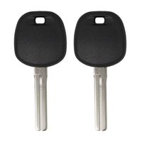 Keyless2Go New Uncut Replacement Transponder Ignition Car Key TOY50 (2 Pack)