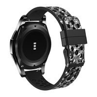 22mm Watch Band Compatible Samsung Gear S3 Frontier Bands/S3 Classic Band/Galaxy Watch 46mm/Moto 360 2nd Gen 46mm/ Silicone Material