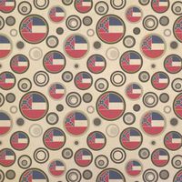Mississippi State Flag Kraft Present Gift Wrap Wrapping Paper