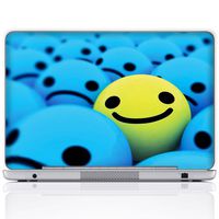 Meffort Inc 15 15.6 Inch Laptop Notebook Skin Sticker Cover Art Decal (Free Wrist pad) - Emotional Faces Image