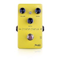Guitar Effect Pedal, Mugig Electric Guitar Chorus Tone Effects, True Bypass, Adjustable Volume/Speed/Depth Knob (Yellow)