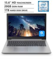 2019 Newest Lenovo Ideapad 330 15.6" HD LED-Backlit Touchscreen Laptop, Intel Core i7-8550U Processor up to 4GHz, 20GB RAM, 1TB Hard Disk Drive, HDMI, Wireless-AC, Bluetooth 4.1, Windows 10, Grey