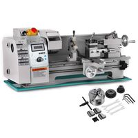 BestEquip 8x16 Inch Metal Lathe 2500RPM 750W Mini Bench Lathe Variable Spindle Speed Lathe Machine for Mini Precision Parts Processing