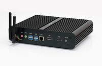 Kingdel NC860 Powerful Mini PC, Fanless Desktop Computer, Intel i7-8550U 8th Gen. 4 Cores CPU, 16GB DDR4 RAM, 256GB SSD+1TB HDD, 4K 4096x2304, HD Port, DP, WiFi, Full Metal Case, Windows 10 Pro