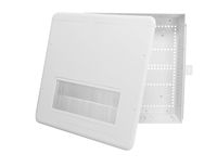 Datacomm Electronics 80-1500-Br 15-Inch Structured Media Plastic Enclosure with Brush Cover - White