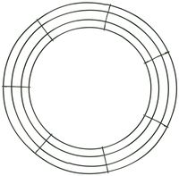 Darice 14" Metal Floral Wreath, Green (170140)