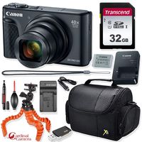 Canon PowerShot SX740 HS Digital Camera (Black) + Prime Point & Shoot Travel Accessory Kit